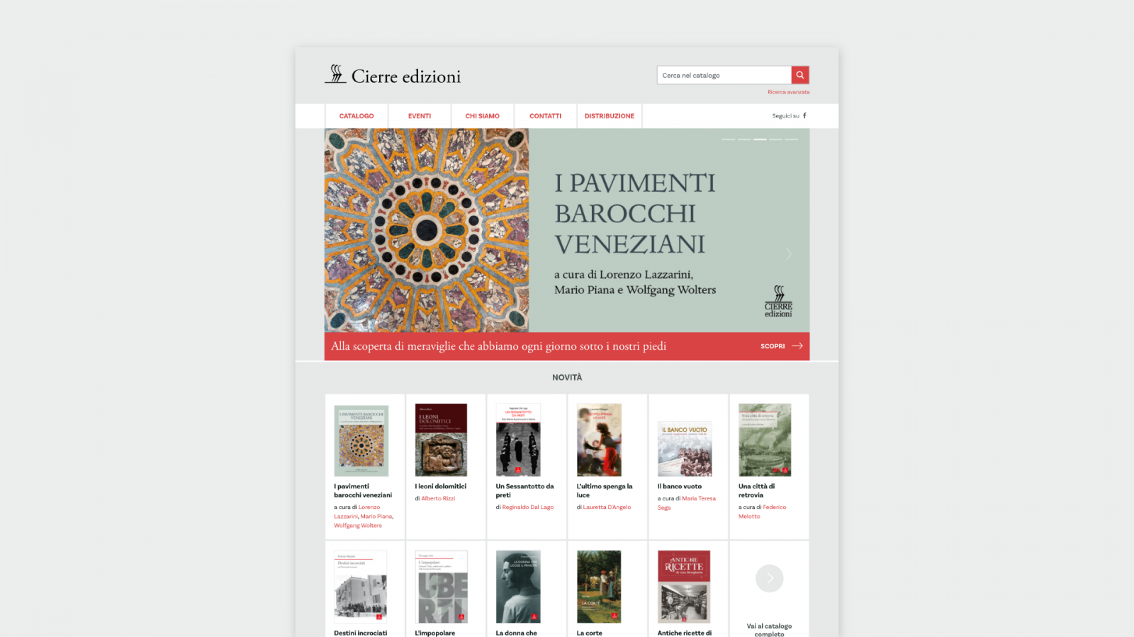 Cierre Edizioni casa editrice -Homepage